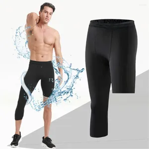 Yoga Outfit 2024 Sports de basket-ball pour hommes Sept points à cinq points Fiess Training Leggings serrés Compression Pantalon à séchage rapide