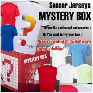 Tenue de yoga 22 23 Box Mystery Box Soccer Jerseys Fans Jouer Player Version Tous les équipes Shorts Pants de football Shirts Men Kits Kits Thai Dr Dhbbh
