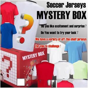 Tenue de yoga 22 23 Box Mystery Box Soccer Jerseys Fans Jouer Player Tous les équipes Shorts Pantalons de saison Shirts Football Men Kids Kits Thai