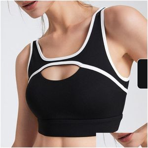 Yoga Outfit Al-088 Nouveau Designer d'été Antichoc et anti-affaissement Sous-vêtements Collection Soutien-gorge Fitness Gilet de course Sports Al Dr Dhrup