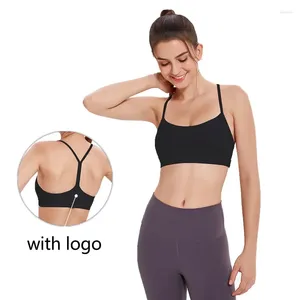 Yoga Outfit Al Logo Sous-vêtements de sport Soutien-gorge d'extérieur Femme Gilet d'entraînement Haut court pour femmes Gym