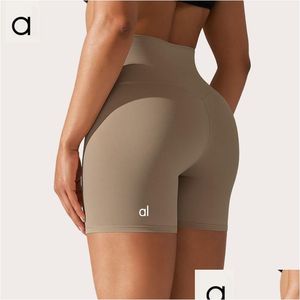 Yoga -outfit AL0 -001 Dames Shorts Lalign Leggings Outfits Lady Sport Triple Ladies Pants oefening