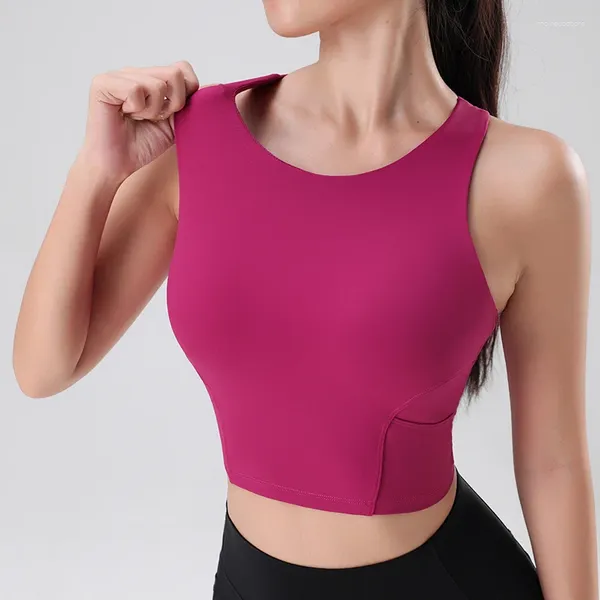 Traje de yoga Otoño e invierno Ropa interior sexy para mujer Ropa de fitness Sujetador deportivo sin anillo de acero Tops cómodos Damas