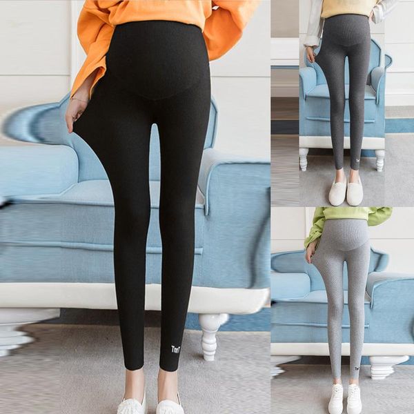 Yoga Outfit Automne Mode Offical Pantalon de maternité formel Taille haute Ventre Lâche Casual pour les femmes enceintes Pantalons de grossesse Vêtements