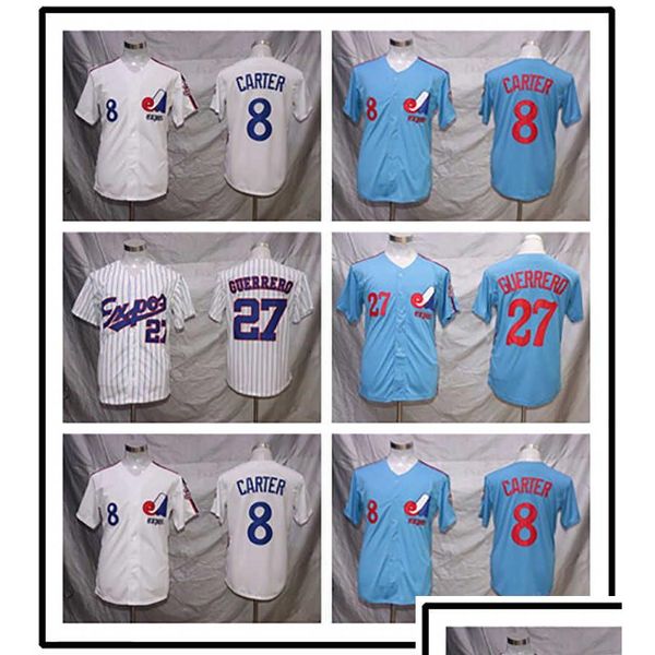 Tenue de yoga Maillots de baseball Expos de Montréal Andre Dawson Gary Carter Pete Rose Tony Perez Vladimir Guerrero Tim Raines 33 Larry Walk Dh6Im