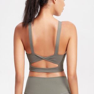 Yoga Outfit BH-vrouwen Beauty Back Schokbestendig Running Gathered High-Intensity -Absorbing Anti-Slagging Vest-Style Sports Ondergoed