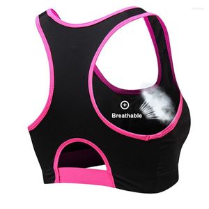 Yoga -outfit Compressie Sport Bra Push Up Tops Women Tank Vest Hoge impact panty Snel droge truien Meisjes Zweet dames sportschoolkleding