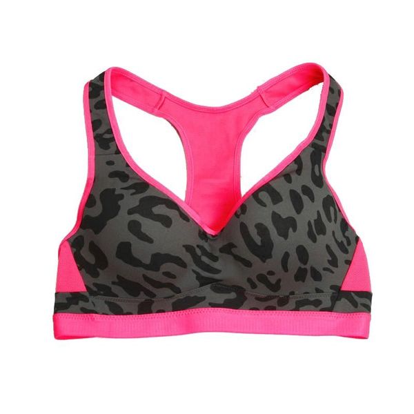 Tenue de Yoga haut court soutien-gorge de Sport femmes Fitness Gym jantes sans couture antichoc brassière rembourré course survêtement Sport Push UpYoga