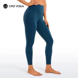 Yoga-outfit CRZ YOGA Womens Naked Feeling-broek 25 inch 78 hoog getailleerde workout-legging 231023
