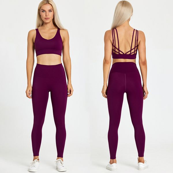 Yoga Outfit Custom Hi Cloud 2 pièces Ensembles Femmes Tenues Nylon brossé Legacy Leggings Monarch Sports Bra Mignon Active Wear Gym Yoga Set 230727