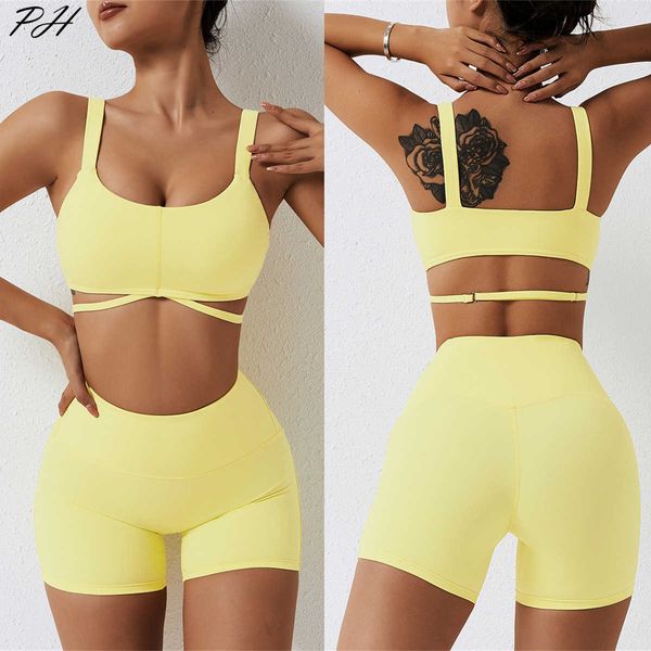 Yoga Outfit Fitness Yoga Set 2023 Été Sans Couture Femmes Sportswear Sexy Sport Bras Collants Shorts Vêtements De Sport En Cours D'exécution Cyclisme Sport Ensemble P230504