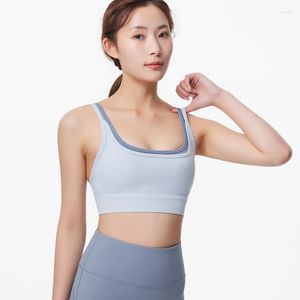 Yoga -outfit Gym Sports beha's voor dames ondergoed Running Support Bra zonder frame naadloze verstelbare trainingstraining Opgevoelde tops
