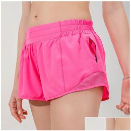 Tenue de yoga L-091 Shorts à basse hauteur shorts respirants à séchage rapide