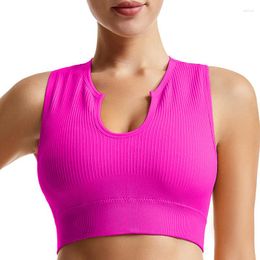 Traje de yoga Lady Sports Bra Mujer Top Fitness Sin costuras Invisible Sin marco para mujeres Gimnasio Ropa deportiva Sexy Chándal