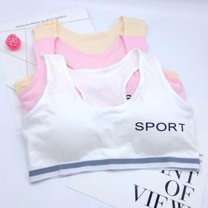 Yoga Outfit Lettres Impression Sport Soutien-Gorge Belles Filles Sous-Vêtements Gilet Enfants Mignon Sous-Vêtements Sport Courir Sous-Vêtements Sans Couture Débardeurs