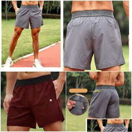 Tenue de yoga LL-DK-20025 Mentes Shorts pour hommes Pantalons courts Running Sport Basketball Breatch Trainer Pantal