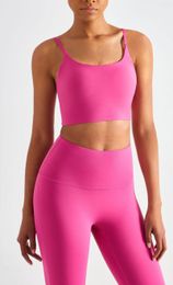 Yoga-outfit Lulu dameskleding sportbeha zonder gymtop ondergoedsets Outdoor jogging bralette ademend fitnessvest