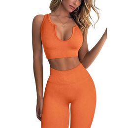 Yoga -outfit Lzyvoo yoga naadloze set dames tracksuit sportkleding gym fitness sport outfit voor vrouw high taille leggings pak voor fitness p230504