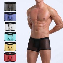 Tenue de yoga pour hommes, culottes de mode sexy, shorts doux, sous-vêtements bloquant les emf, boxers légers pour hommes
