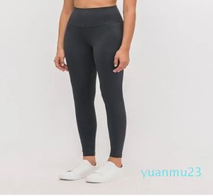 Tenue de yoga Matériel nu Femmes Pantalons Couleur unie Sports Gym Wear Leggings Taille haute élastique Fitness Lady Collants globaux