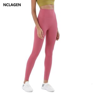 Yoga Outfit NCLAGEN Sport Leggings Femmes Taille Haute Professionnel Fitness Yoga Pantalon Squat Preuve Contrôle Du Ventre Entraînement Gym Collants De Course 230906