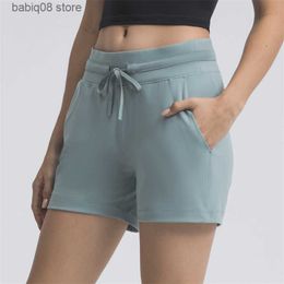 Tenue de yoga Nepoagym New STEP 4 "Shorts décontractés pour femmes d'été avec cordon de serrage Short de course taille haute élastique confortable avec poches T230421