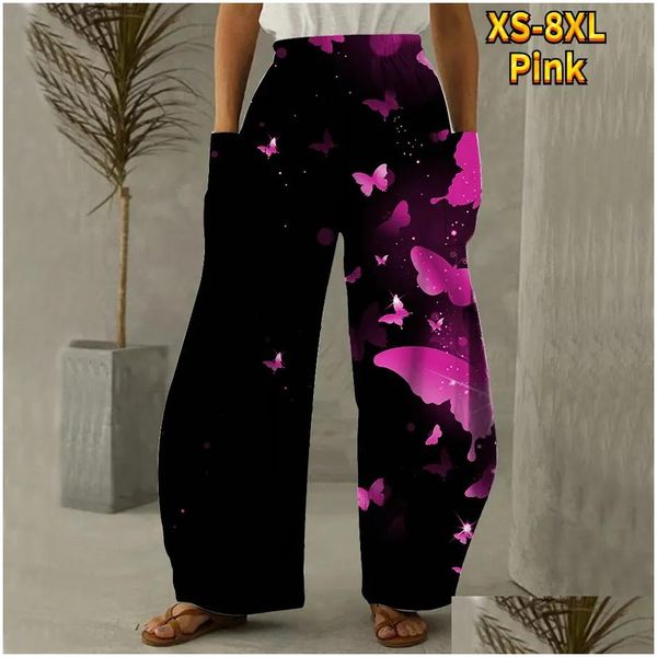 Traje de yoga Nuevo Colorf Mariposa Pantalones de bolsillo transpirables Diseño Impreso Casual Deportes Pantalones deportivos Drop Entrega al aire libre Fitness Suppli OT4W8