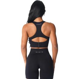 Yoga Outfit Nvgtn Ignite Naadloze Bh Spandex Top Vrouw Fitness Elastisch Ademend Borstvergroting Vrije tijd Sportondergoed 231017