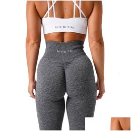 Yoga Outfit Nvgtn Led Scrunch Naadloze Legging Dames Zachte Workout Panty's Fitnessoutfits Gymkleding 230906 Drop Delivery Sport Outdoor Othcw