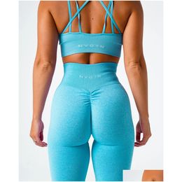 Yoga Outfit Nvgtn Led Scrunch Naadloze Legging Dames Zachte Workout Panty's Fitnessoutfits Gymkleding 230906 Drop Delivery Sport Outdoor Otc5J