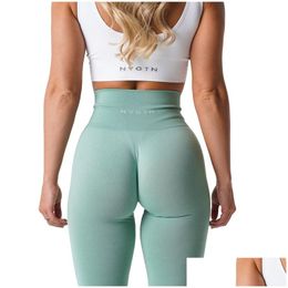 Yoga-outfit Nvgtn Naadloze legging Spandex Shorts Dames Fitness Elastisch Ademend Heupheffen Vrije tijd Sport Lycra Panty Drop Del Dhzjf