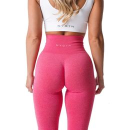 Yoga Outfit Nvgtn Naadloze legging Spandex Shorts Dames Fiess Elastisch Ademend Hiplifting Vrije tijd Sport Lycra Spand Workout Legging