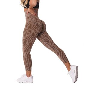 Yoga Outfit Nvgtn Motif Zèbre Sans Couture Legging Doux Collants D'entraînement Fitness Tenues Pantalon Gym Wear 230222