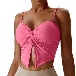 Tenue de yoga Nylon Top Women Sports Bra Gym Cycling Running Pilates Fitness Bras pour les sous-vêtements féminins sexy élastiques