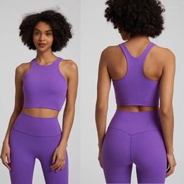 Traje de yoga Octubre Belleza Espalda Ropa interior deportiva Gimnasio A prueba de golpes Correr Fitness Bra Sexy Chaleco Mujer Tamaño grande Clásico