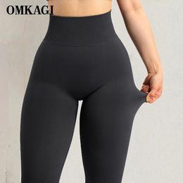 Yoga Outfit Omkagi Sports Leggings Push Up pour femmes Pantalons Butt Scrunch Sexy Femme Gym Entraînement sans couture Fitness 231102