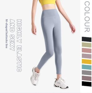 Yoga Outfit Pantalons Taille Haute Gym Leggings Sport Femmes Fitness Sans Couture Femme Legging Contrôle Du Ventre Courir Collants D'entraînement 231005