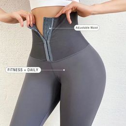 Pantalons de tenue de yoga Leggings de sport extensibles Taille haute Compression Corset Collants Push Up Running Femmes Gym Fitness 231102