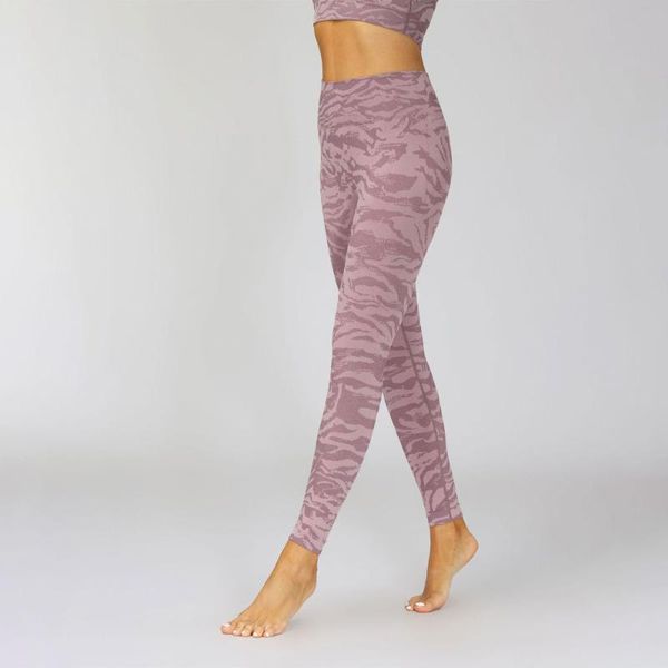 Yoga Outfit Pantalon Femme Sans Couture Leggings Taille Haute Élastique Squat Preuve Camouflage GYM Fitness Sport Booty Scrunch Running Collants