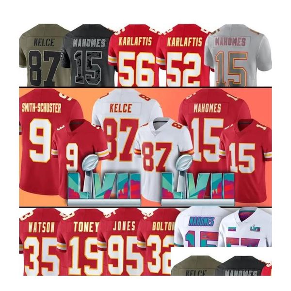 Traje de yoga Patrick Mahomes 9 Juju Smith-Schuster Camiseta de fútbol Travis Kelce Trent Mcduffie George Karlaftis Clyde Edwards-Helaire Dh20P