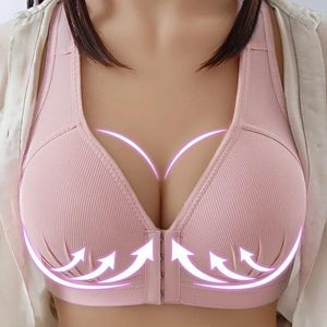 Traje de yoga Tallas grandes Sin costura Sexy Copa abierta Sujetador para ropa de maternidad Embarazo Mujeres Cierre frontal Ropa interior de lactancia Ropa interior de lactancia