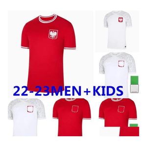 Traje de yoga Polen 2022 Lewandowski Camiseta de fútbol Local Visitante Nia 2023 Grosicki Piszczek Milik Camiseta de fútbol polaca Uniforme 22 23 Wome Otpq8