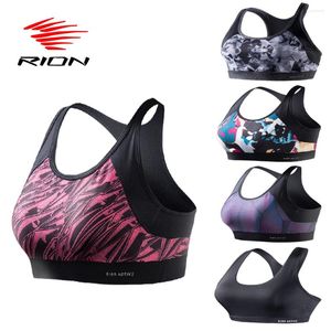 Yoga Outfit RION Femmes Sports Soutien-gorge Fitness Sportswear Sport Top Respirant Lingerie Sexy Gym Femme Sous-vêtements Courir Push Up Bras