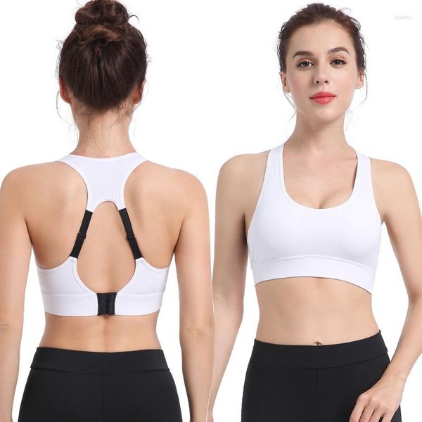 Yoga Outfit Sexy Dos Nu Femmes Soutien-Gorge De Sport Running Push Up Rembourré Fitness Top Bretelles Réglables Athlétique Gilet Sport Sous-Vêtements