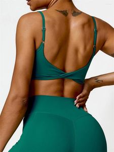 Yoga -outfit sexy sport bh bra dames gym strakke crop top solide zwart mooie back running workout ondergoed sportkleding bralette