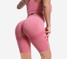 Tenue de yoga façonnant les femmes shorts de yoga haute attente leggings de sport sans couture femmes pantalons de fitness shorts de motard femmes1341603