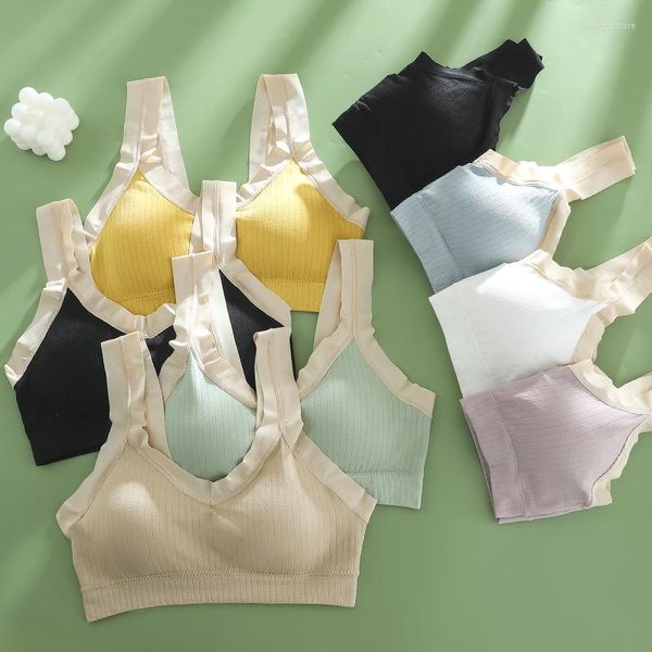 Traje de Yoga a prueba de golpes Sujetador deportivo de realce para mujer, ropa interior transpirable para gimnasio, Bralette sin aros, sin costuras, seda helada, belleza, espalda para correr