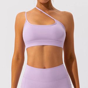 Yoga Outfit Spaghetti Strap Sports Bra Top Fitness Femmes Sportswear Gym Femme Sous-vêtements Sport