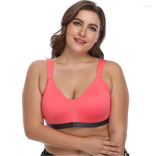 Yoga Outfit Sports Bra Plus Taille Grand Top Push Up Sport Bras Sous-vêtements sans couture Femmes Gym Bodybuilding Fitness Sportswear Brassiere