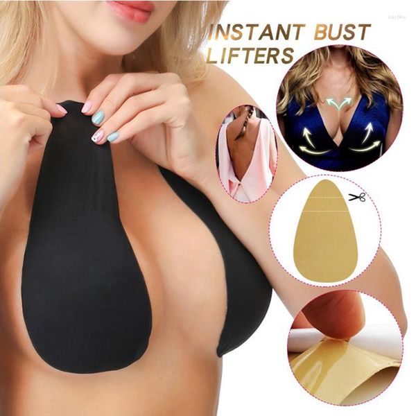 Yoga Outfit Sans Bretelles Push Up Sport Soutien-Gorge Top Auto-Adhésif Mamelon Du Sein Pasties Couverture Réutilisable Silicone Confort Lingerie Femme Bralette